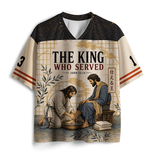 The King Who Served Christian Mesh Jersey