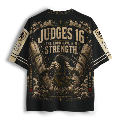 The Lord Is Our Strength Christian Mesh Jersey