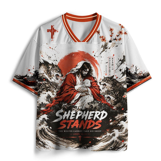The Shepherd Stands Christian Mesh Jersey