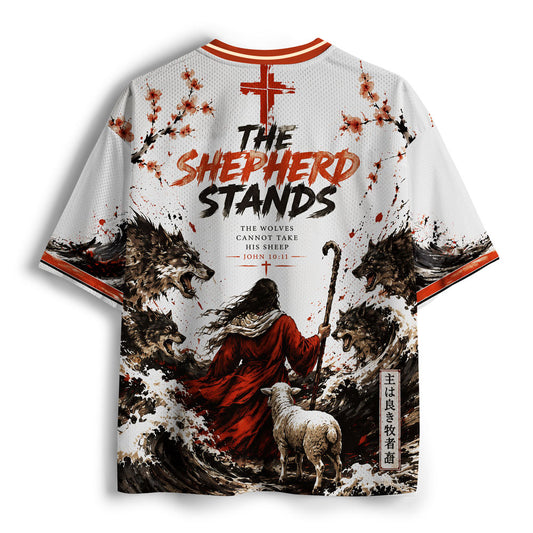 The Shepherd Stands Christian Mesh Jersey