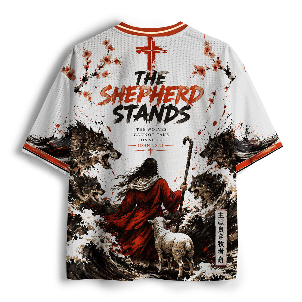 The Shepherd Stands Christian Mesh Jersey