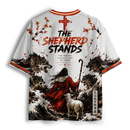 The Shepherd Stands Christian Mesh Jersey