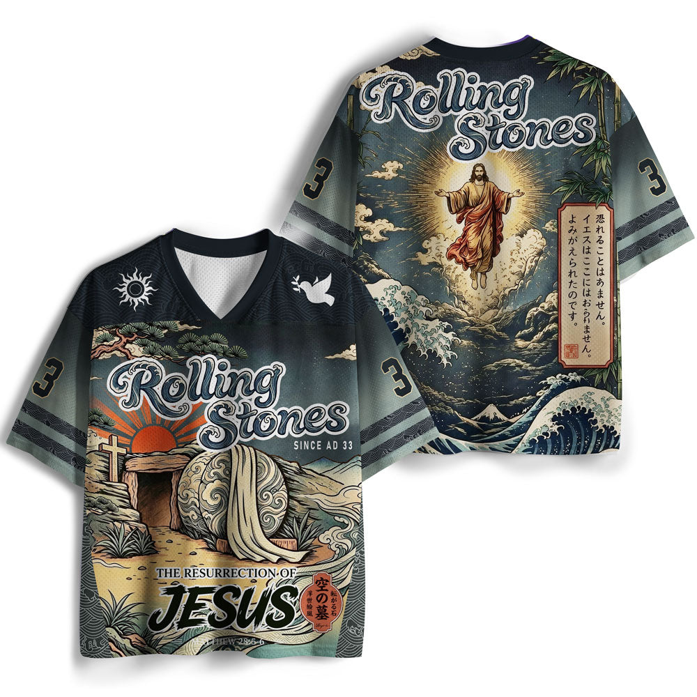 The Stone Was Rolled Away Christian Mesh Jersey