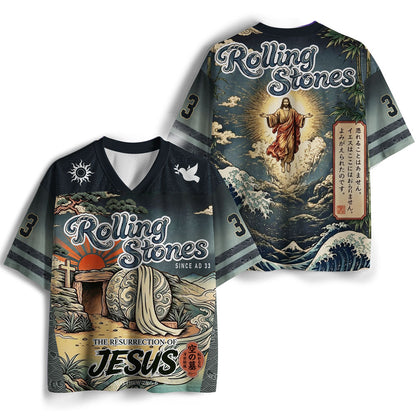 The Stone Was Rolled Away Christian Mesh Jersey