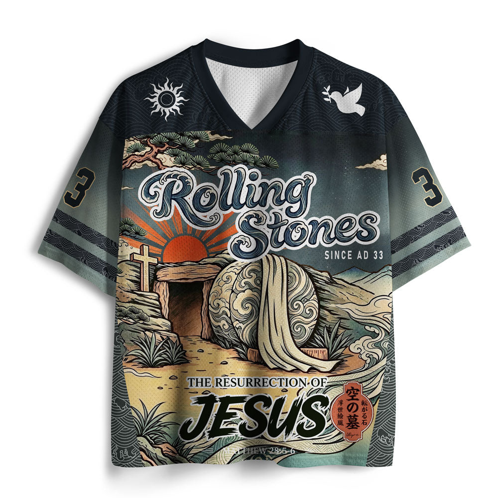 The Stone Was Rolled Away Christian Mesh Jersey