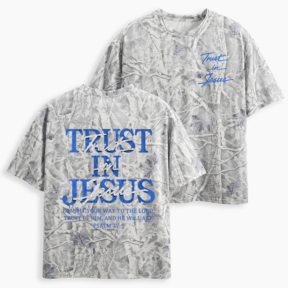 Trust In Jesus Christian Camo T-Shirt