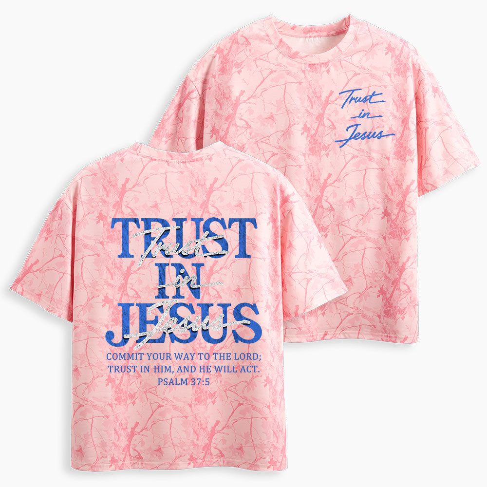 Trust In Jesus Christian Camo T-Shirt