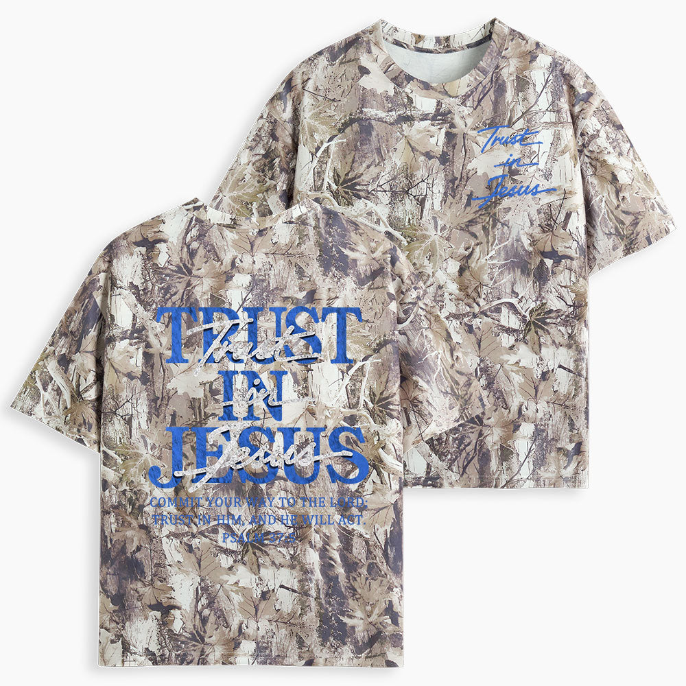 Trust In Jesus Christian Camo T-Shirt