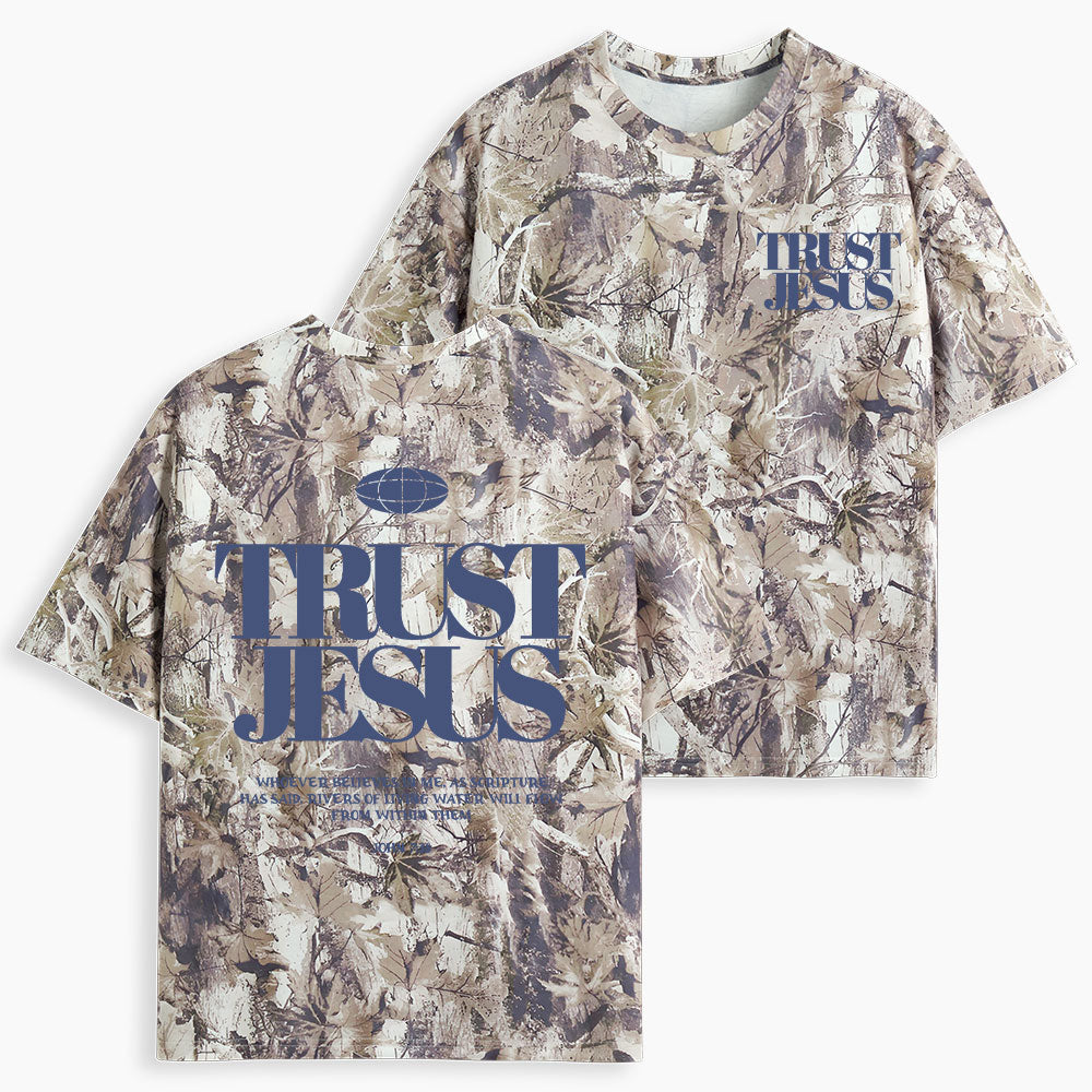 Trust Jesus Christian Camo T-Shirt