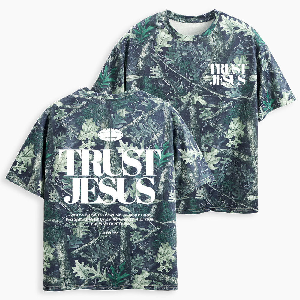 Trust Jesus Christian Camo T-Shirt
