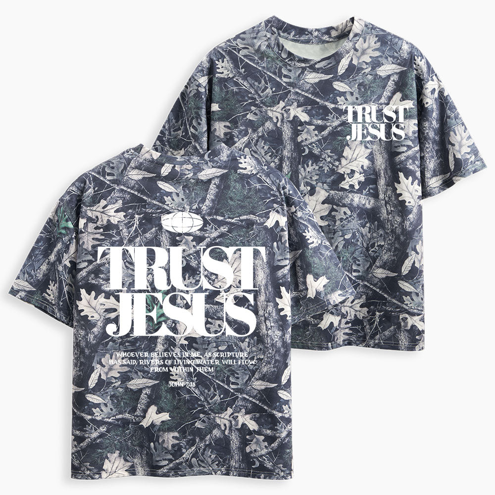 Trust Jesus Christian Camo T-Shirt