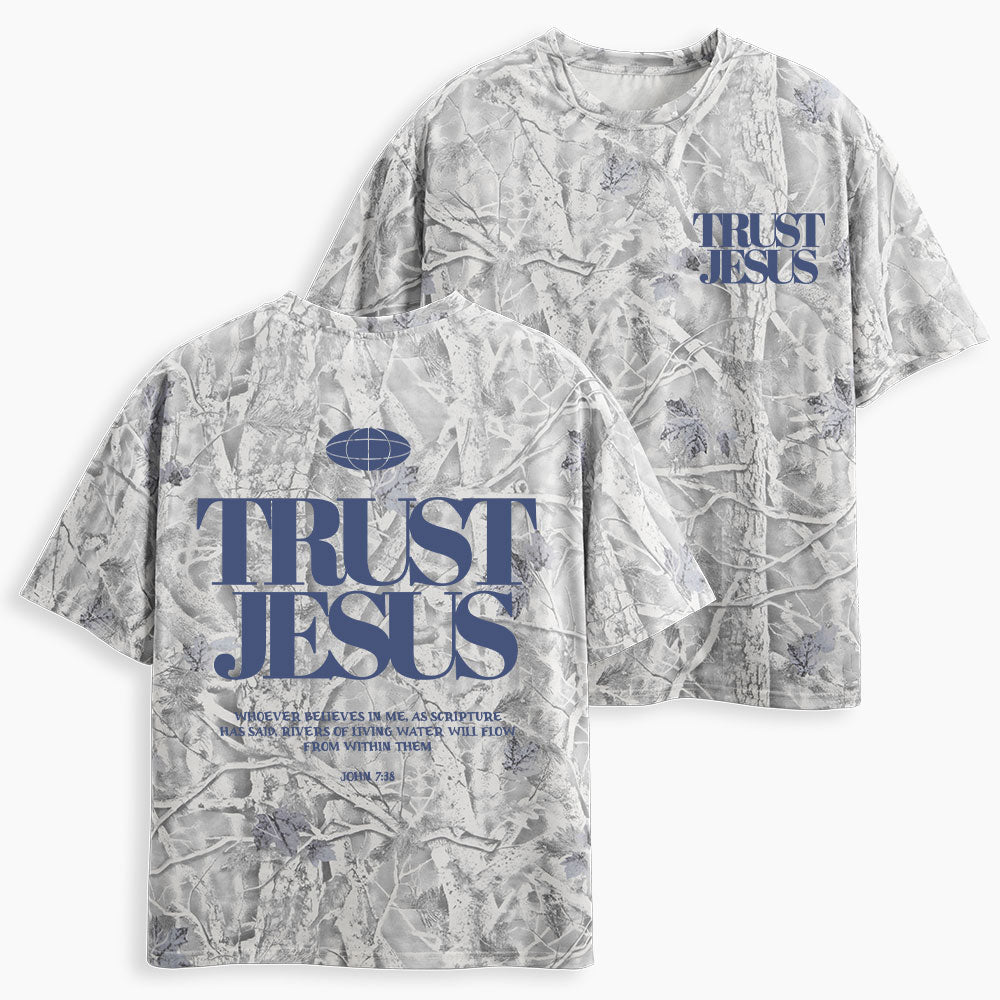 Trust Jesus Christian Camo T-Shirt