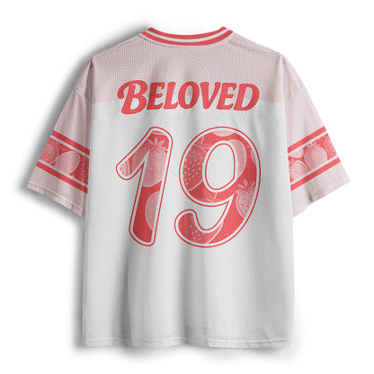 We Loved Because He First Love Us Christian Mesh Jersey