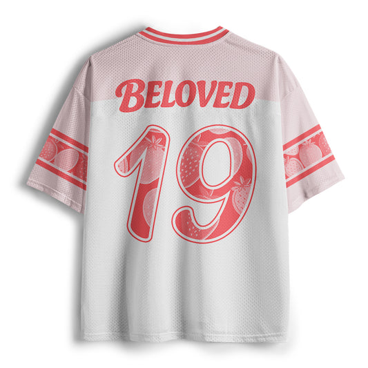 We Loved Because He First Love Us Christian Mesh Jersey