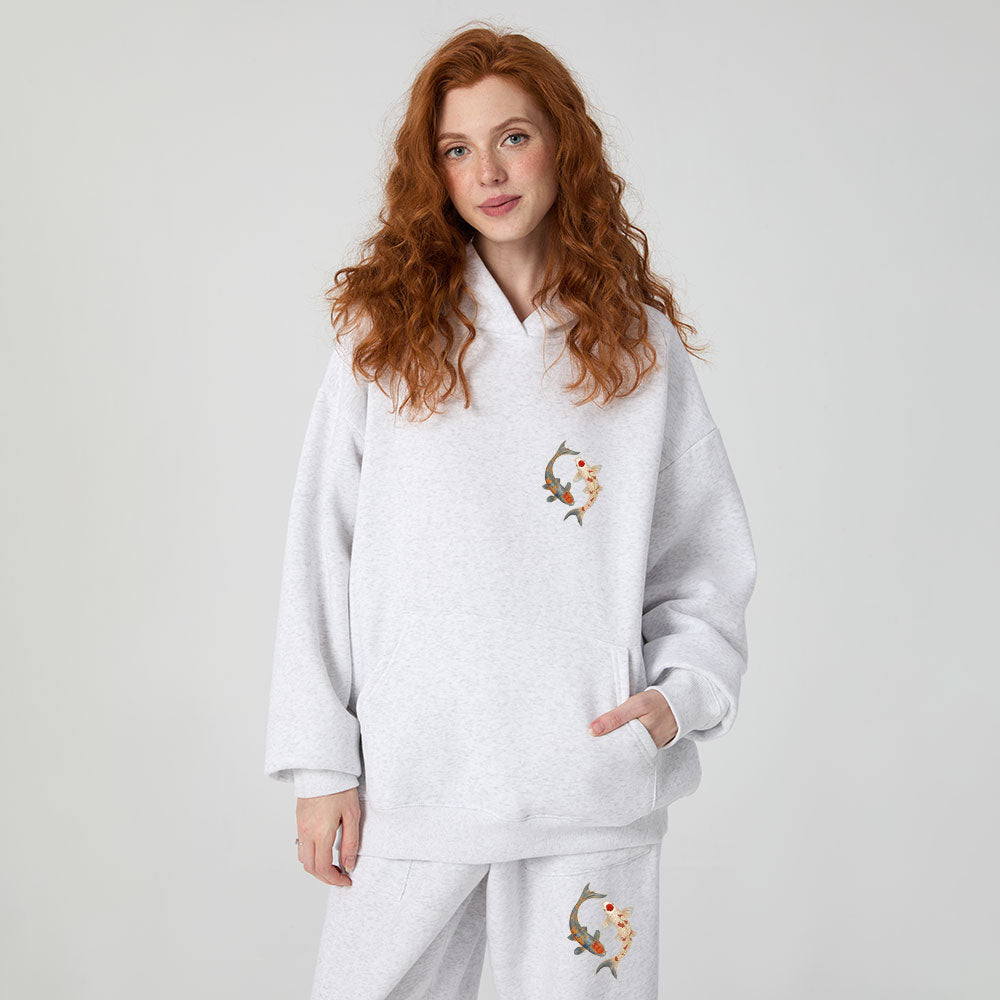 When You Go Through Deep Water Christian Premium Fleece Hoodie Set