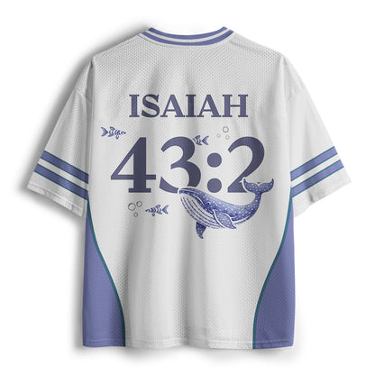 When You Go Through Deepl Waters Christian Mesh Jersey