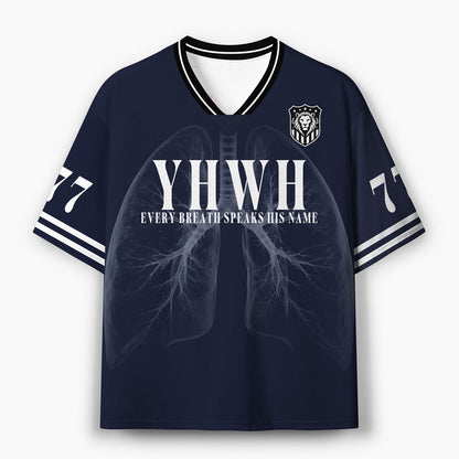 YHWH Every Breath Speaks His Name Christian Mesh Jersey