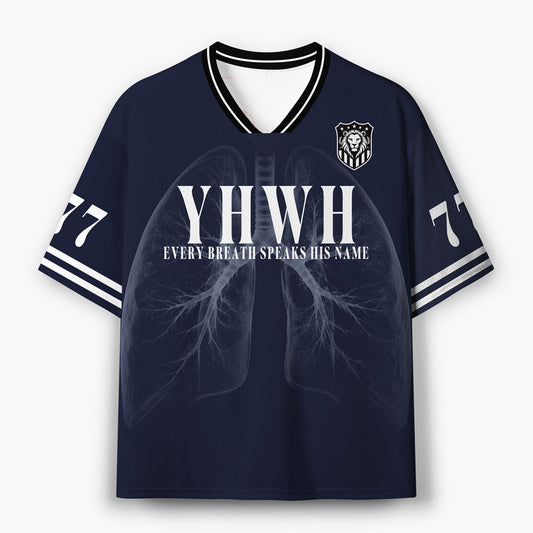 YHWH Every Breath Speaks His Name Christian Mesh Jersey