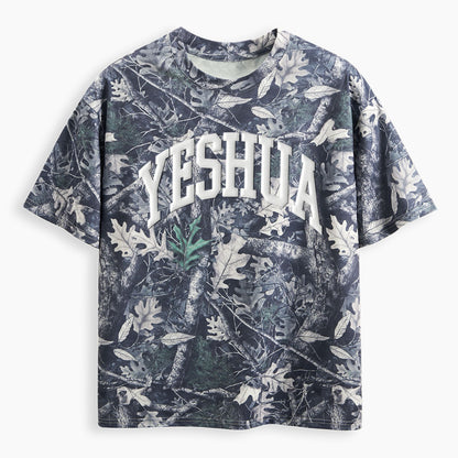Yeshua Christian Puff Printed Camo T-Shirt