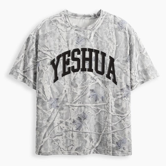 Yeshua Christian Puff Printed Camo T-Shirt