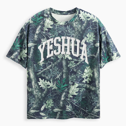 Yeshua Christian Puff Printed Camo T-Shirt