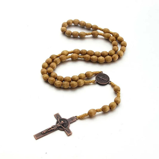 Handmade Christian St. Benedict Cross Rosary
