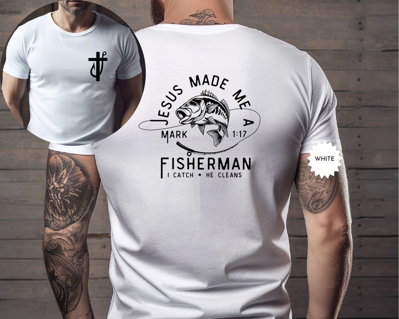 Fisher of Men Christian T-Shirt for Men |  | Christian Gift, Father's Day Present
