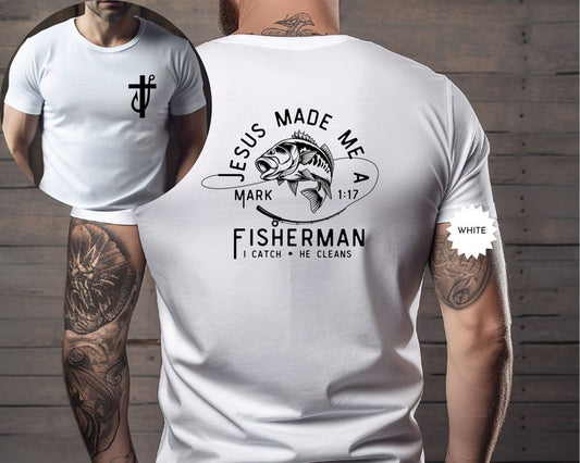 Fisher of Men Christian T-Shirt for Men |  | Christian Gift, Father's Day Present
