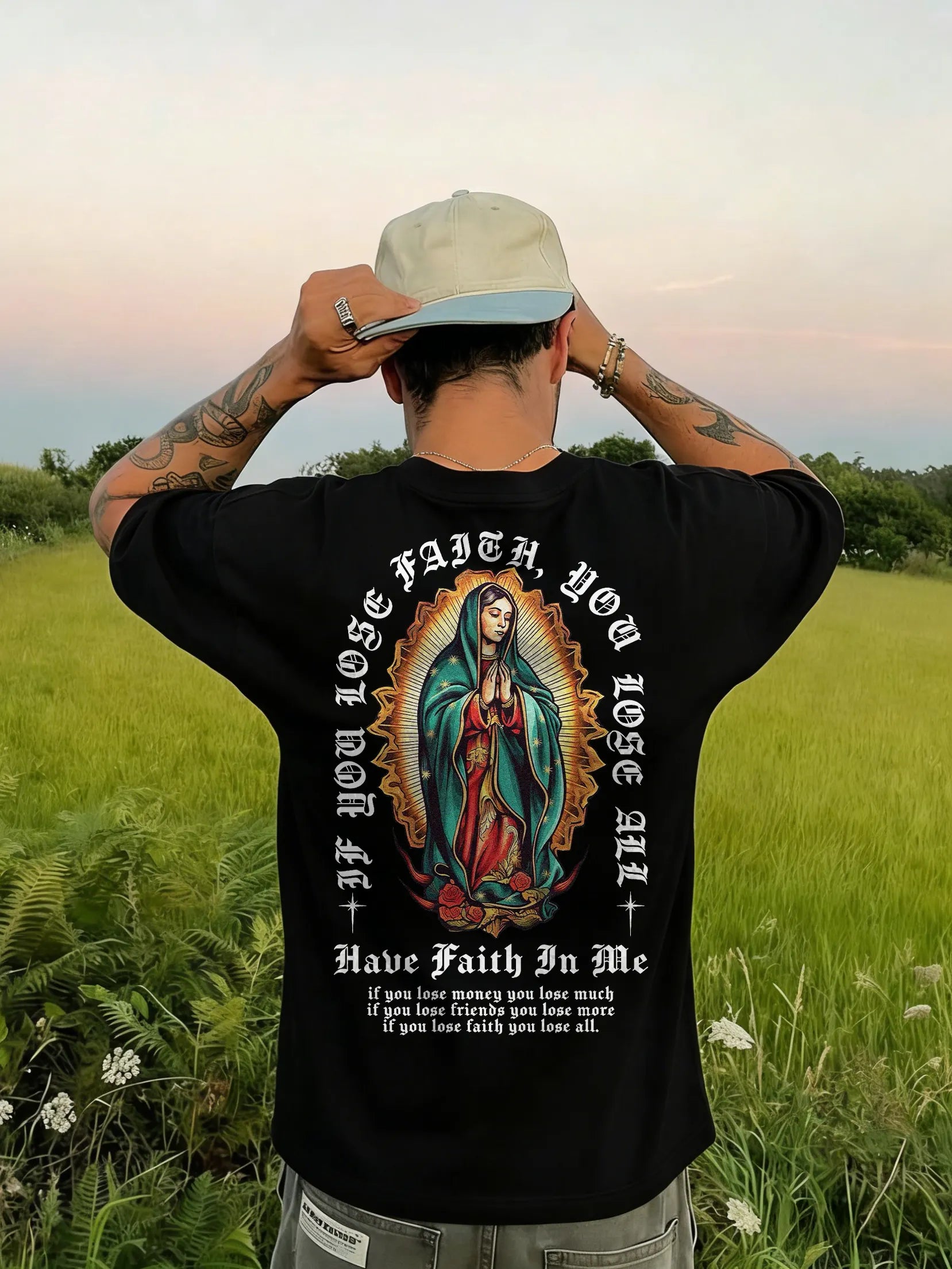 If You Lose Faith You Lose All Have Faith In Me Printed Men's T-shirt