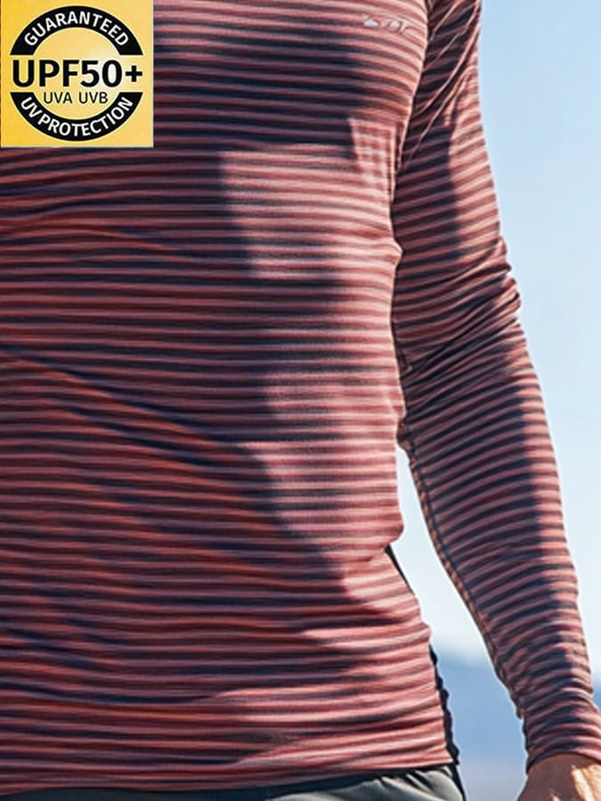 Men's Outdoor Sun Protection Breathable Cool Mask Hooded Sun Protection Long-Sleeved Top