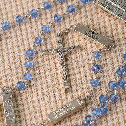 The Mysteries Rosary Engraved Mystery Bar