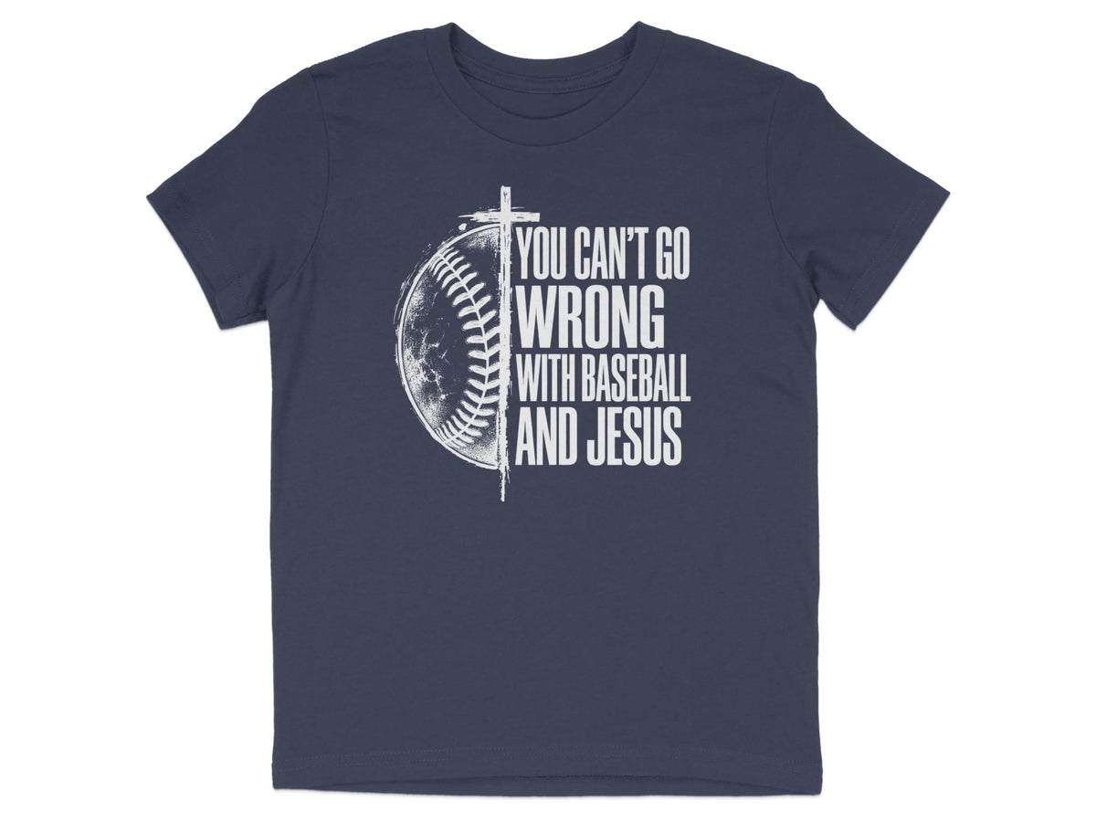 Baseball And Jesus Youth T-Shirt