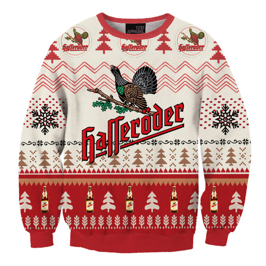 Unisex Beer Fun 3D Printed Christmas Sweater