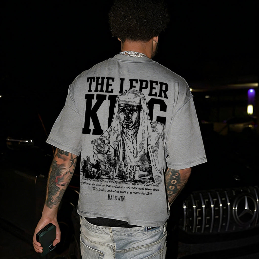 The Leper King Printed Men's Washed Tee