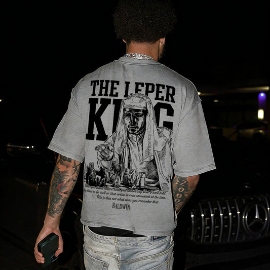 The Leper King Printed Men's Washed Tee