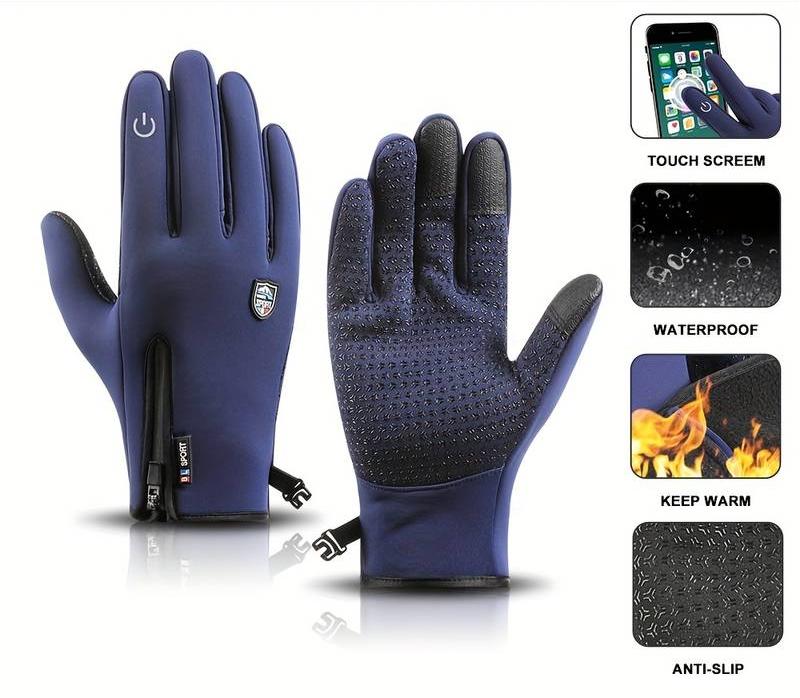 Rechargeable Heated Electric touchscreen Gloves