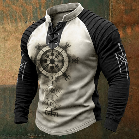 Viking Classic Rune Spell Print Sweatshirt
