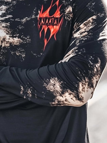 Men's Outdoor Sun Protection Breathable Cool Hooded Sun Protection Long Sleeve Top