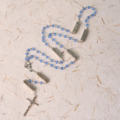 The Mysteries Rosary Engraved Mystery Bar