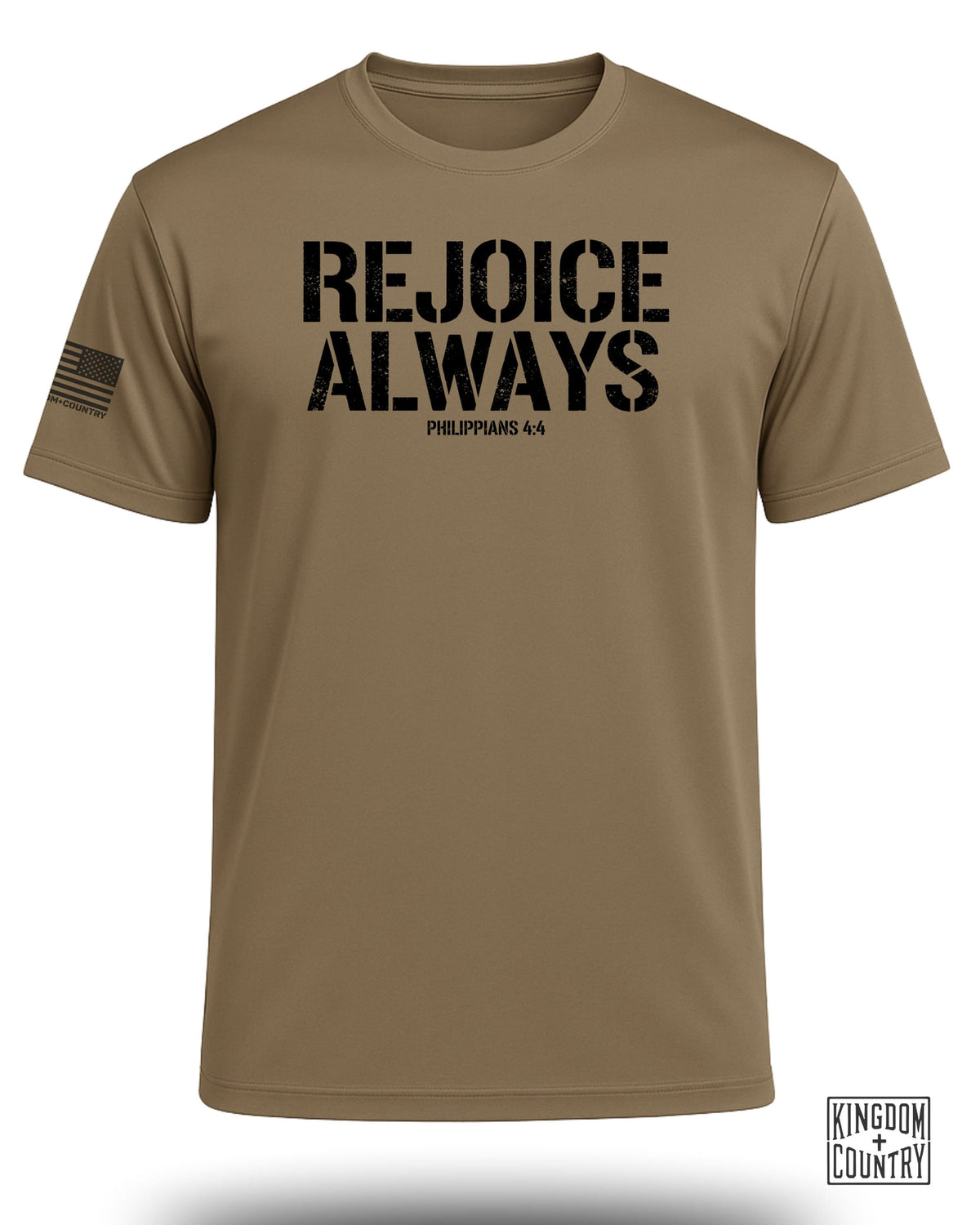 Rejoice Always Faith Performance Shirt