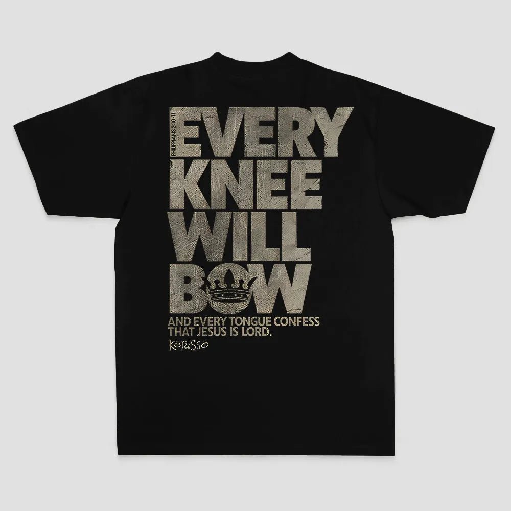 Every Knee Will Bow Printed Men's T-Shirt
