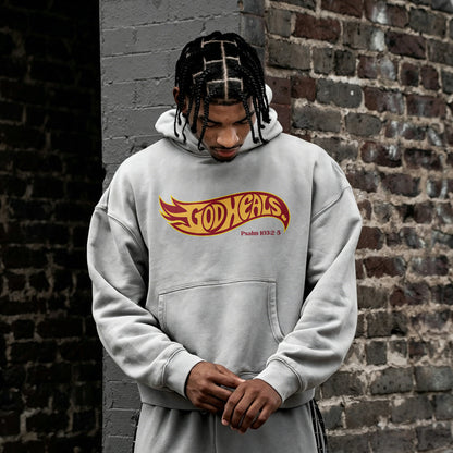 God Heals Psalm 103:2-5 Printed Men's Hoodie
