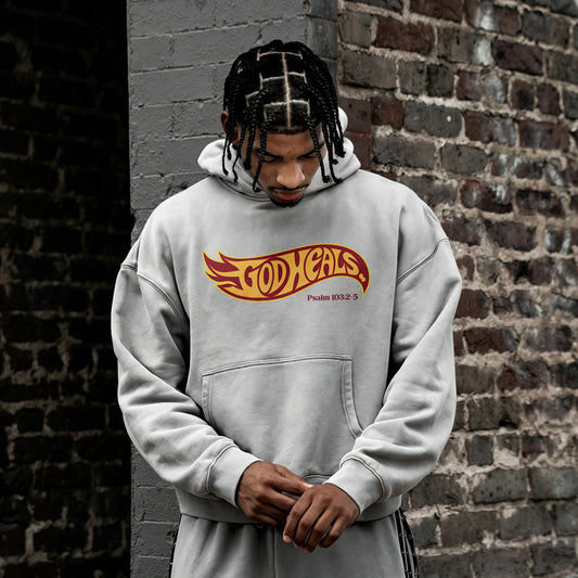 God Heals Psalm 103:2-5 Printed Men's Hoodie