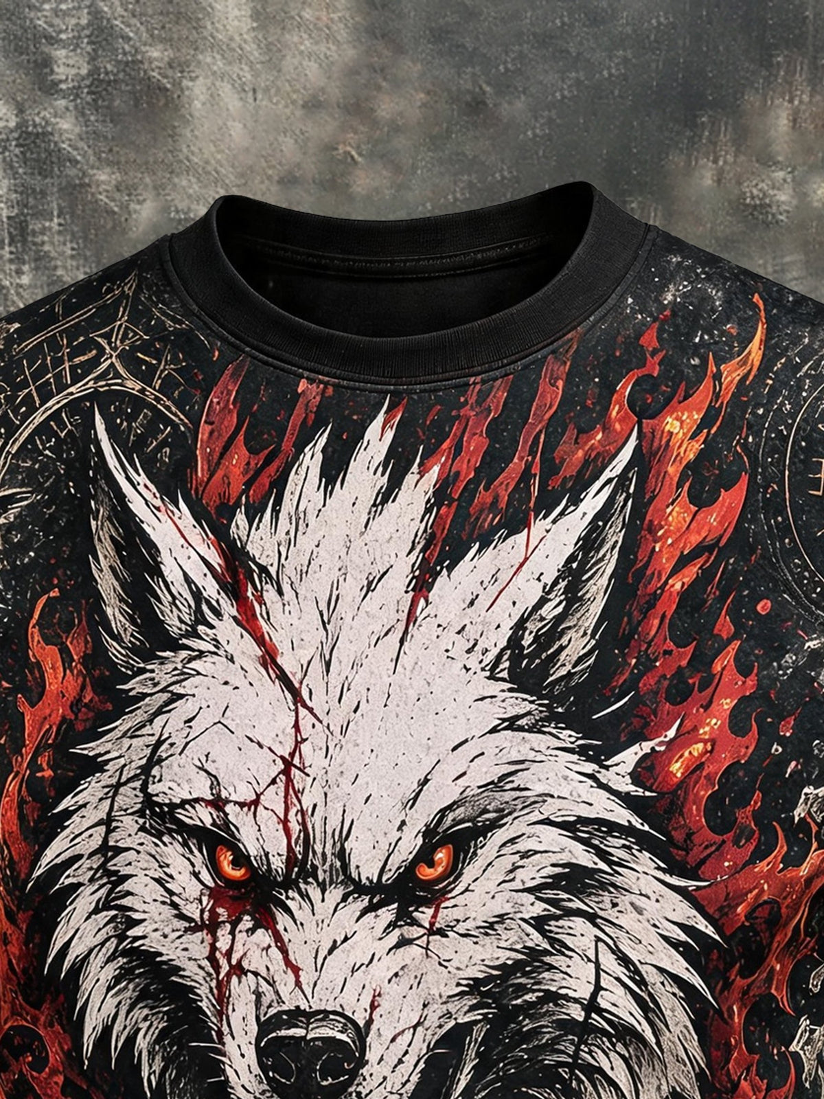 Men's Vintage Viking-Print T-Shirt