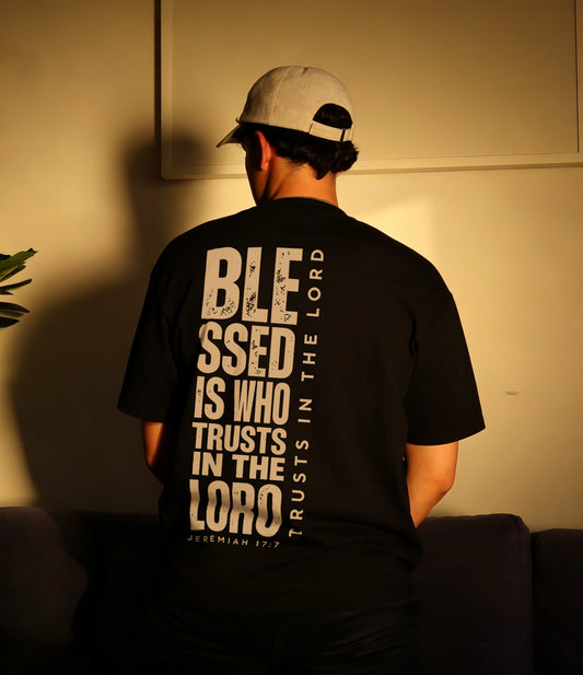 Blessed Is Who Trusts In The Lord Jeremiah 17:7 Printed Men's T-shirt
