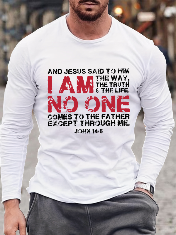 And Jesus said to him: I am the way, the truth & the life Premium Long Sleeve T-Shirt