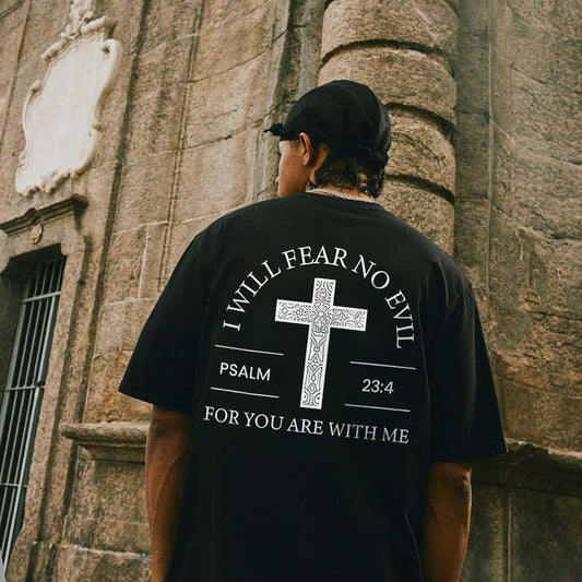 I Will Fear No Evil Printed Men's T-shirt