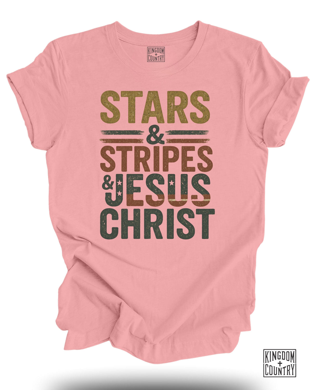 Stars Stripes Jesus Christ T-Shirt