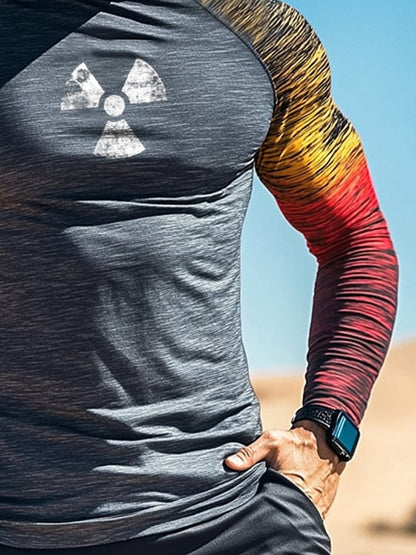 Men's Outdoor Sun Protection Breathable Cool Hooded Sun Protection Long Sleeve Top