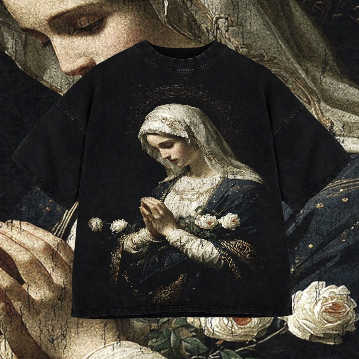 Blooming Solitude Printed Men's Washed Tee